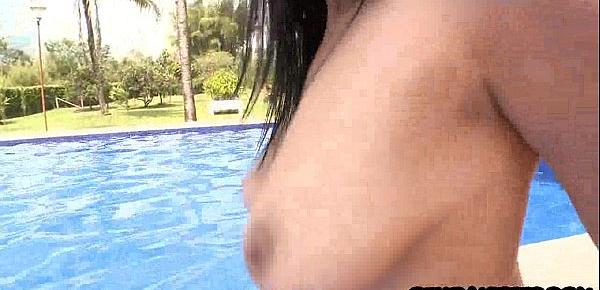  Poolside doggystyle with hot latina 16